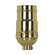 3-Way (2 Circuit) Keyless Socket in Polished Brass (230|80-1175)