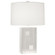 Blox One Light Table Lamp in White Enamel w/ Polished Nickel (165|WH579)