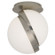 Michael Berman Brut One Light Flushmount in Polished Nickel (165|S623)