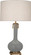 Athena One Light Table Lamp in Matte Smokey Taupe Glazed Ceramic w/Aged Brass (165|MST92)