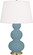 Triple Gourd One Light Table Lamp in Matte Steel Blue Glazed Ceramic w/Antique Brass (165|MOB40)