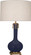 Athena One Light Table Lamp in Matte Midnight Blue Glazed Ceramic w/Aged Brass (165|MMB92)