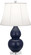 Small Double Gourd One Light Accent Lamp in Matte Midnight Blue Glazed Ceramic w/Lucite Base (165|MMB13)