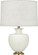 Michael Berman Atlas One Light Table Lamp in Matte Lily Glazed Ceramic w/Modern Brass (165|MLY21)