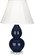 Small Double Gourd One Light Accent Lamp in Midnight Blue Glazed Ceramic w/Lucite Base (165|MB13)