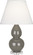 Small Double Gourd One Light Accent Lamp in Ash Glazed Ceramic w/Lucite Base (165|CR13X)