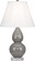 Small Double Gourd One Light Accent Lamp in Smoky Taupe Glazed Ceramic w/Lucite Base (165|A770)