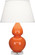 Double Gourd One Light Table Lamp in Pumpkin Glazed Ceramic w/Lucite Base (165|A675X)