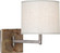 Oliver One Light Wall Swinger in Unfinished Mango Wood w/Patina Nickel (165|829)