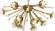 Jonathan Adler Sputnik 12 Light Wall Sconce in Antique Brass w/Crystal (165|711)