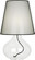 June One Light Table Lamp in Clear Glass Body w/Black Fabric Wrapped Cord (165|458B)