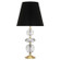 Williamsburg Orlando One Light Table Lamp in Clear Crystal w/ Modern Brass (165|260B)