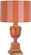 Annika One Light Accent Lamp in Tangerine Lacquered Paint w/Natural Brass and Ivory Crackle (165|2603)