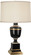 Annika One Light Accent Lamp in Black Lacquered Paint w/Natural Brass and Ivory Crackle (165|2507X)