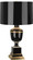 Annika One Light Accent Lamp in Black Lacquered Paint w/Natural Brass and Ivory Crackle (165|2507)