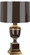 Annika One Light Accent Lamp in Chocolate Lacquered Paint w/Natural Brass and Ivory Crackle (165|2506)