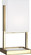 Nikole One Light Accent Lamp in Modern Brass and White Marble (165|195)