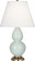 Small Double Gourd One Light Accent Lamp in Celadon Glazed Ceramic w/Antique Natural Brass (165|1786X)