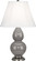 Small Double Gourd One Light Accent Lamp in Smoky Taupe Glazed Ceramic (165|1770)