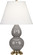Small Double Gourd One Light Accent Lamp in Smoky Taupe Glazed Ceramic (165|1768X)