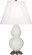 Small Double Gourd One Light Accent Lamp in Lily Glazed Ceramic w/Antique Silver (165|1690)