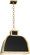 Ranger Three Light Pendant in Matte Black Painted w/Modern Brass (165|1444)