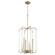 Optic Six Light Entry Pendant in Aged Brass (19|8114-6-80)
