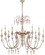 La Maison Ten Light Chandelier in Manchester Grey w/ Rust Accents (19|6352-10-56)