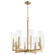 Harbin Eight Light Chandelier in Aged Brass (19|6277-8-80)