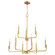 Tempo Nine Light Chandelier in Aged Brass (19|6210-9-80)