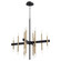 Luxe 20 Light Chandelier in Textured Black w/ Aged Brass (19|60-20-6980)