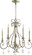 Ansley Five Light Chandelier in Aged Silver Leaf (19|6014-5-60)