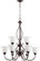 Spencer Nine Light Chandelier in Oiled Bronze w/ Satin Opal (19|6010-9-186)