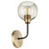 Clarion One Light Wall Mount in Textured Black w/ Aged Brass (19|572-1-6980)