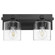 5669 Cylinder Lighting Series Two Light Wall Mount in Textured Black w/ Clear/Seeded (19|5669-2-269)