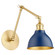 5392 Wall Mounts One Light Wall Mount in Aged Brass w/ Blue (19|5392-3280)