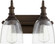 Richmond Two Light Vanity in Oiled Bronze w/ Clear/Seeded (19|5011-2-186)