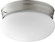 3023 Opal Mushrooms One Light Ceiling Mount in Satin Nickel w/ Satin Opal (19|3023-6-65)