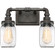 Squire Two Light Bath Fixture in Rustic Black (10|SQR8602RK)