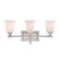 Nicholas Three Light Bath Fixture in Brushed Nickel (10|NL8603BN) Nicholas Three Light Bath Fixture in Brushed Nickel (10|NL8603BN)