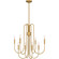 Cabry Eight Light Chandelier in Brushed Weathered Brass (10|CBR5028BWS)