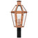 Burdett Three Light Outdoor Post Lantern in Aged Copper (10|BURD9015AC)
