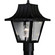 Mansard One Light Post Lantern in Textured Black (54|P5414-31)