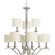 Inspire Nine Light Chandelier in Brushed Nickel (54|P4638-09)