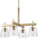 Saffert Four Light Chandelier in Vintage Brass (54|P400299-163)