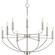 Leyden Nine Light Chandelier in Brushed Nickel (54|P400228-009)