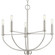 Leyden Five Light Chandelier in Brushed Nickel (54|P400202-009)