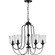 Bowman Five Light Chandelier in Black (54|P400194-031)