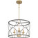 Landree Three Light Chandelier in Black (54|P400177-031)