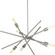 Astra Six Light Chandelier in Brushed Nickel (54|P400108-009)